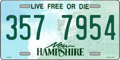 NH license plate 3577954