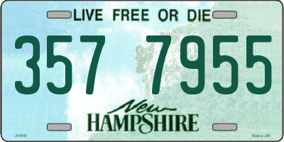 NH license plate 3577955