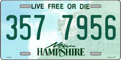 NH license plate 3577956