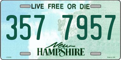 NH license plate 3577957