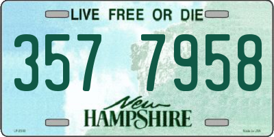 NH license plate 3577958
