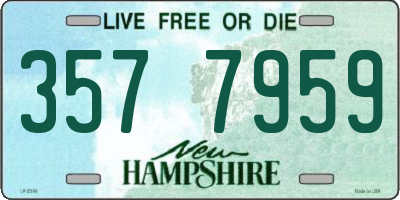 NH license plate 3577959
