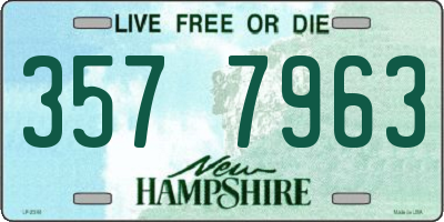 NH license plate 3577963