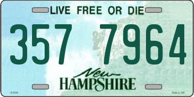 NH license plate 3577964