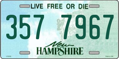 NH license plate 3577967