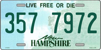 NH license plate 3577972