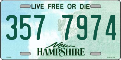 NH license plate 3577974