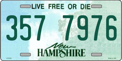 NH license plate 3577976