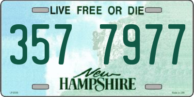 NH license plate 3577977