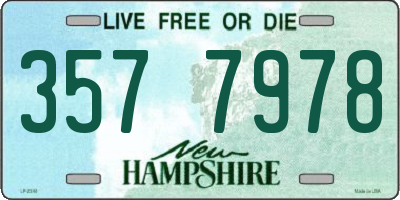 NH license plate 3577978