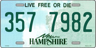 NH license plate 3577982
