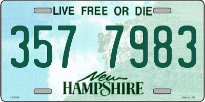 NH license plate 3577983