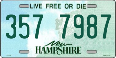 NH license plate 3577987
