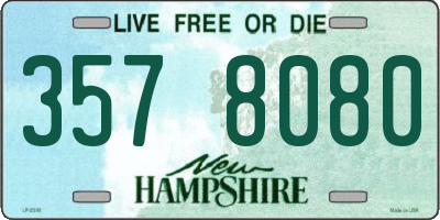 NH license plate 3578080