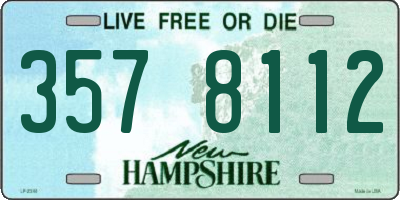NH license plate 3578112