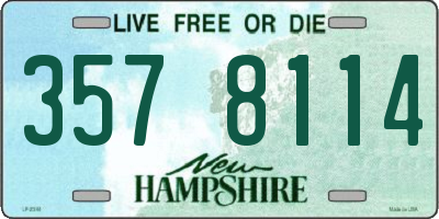 NH license plate 3578114