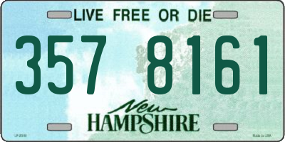 NH license plate 3578161