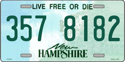 NH license plate 3578182