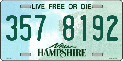 NH license plate 3578192