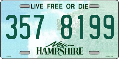 NH license plate 3578199