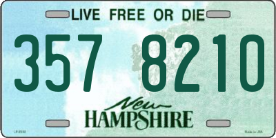 NH license plate 3578210