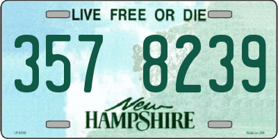 NH license plate 3578239