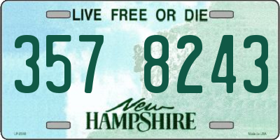 NH license plate 3578243