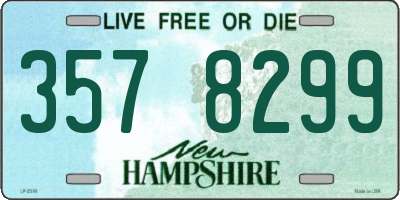 NH license plate 3578299