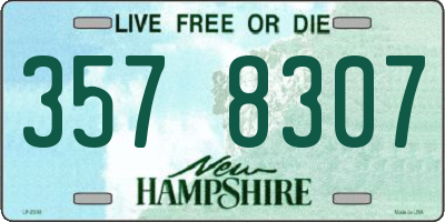 NH license plate 3578307