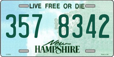 NH license plate 3578342