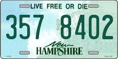 NH license plate 3578402