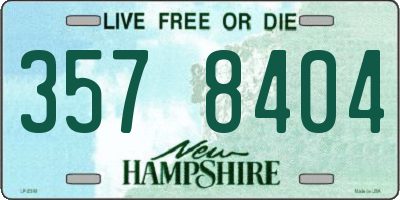 NH license plate 3578404