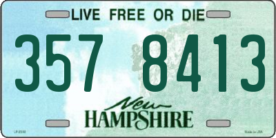 NH license plate 3578413