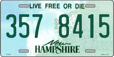 NH license plate 3578415
