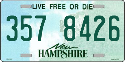 NH license plate 3578426