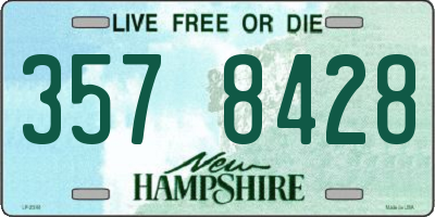 NH license plate 3578428