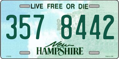 NH license plate 3578442