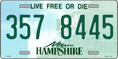 NH license plate 3578445