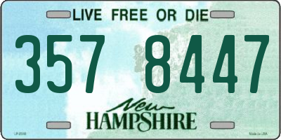 NH license plate 3578447
