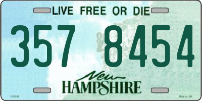 NH license plate 3578454