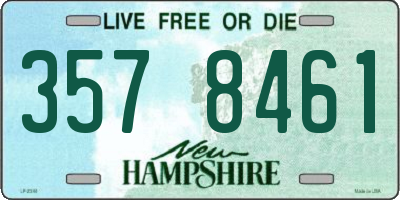NH license plate 3578461