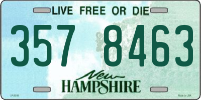 NH license plate 3578463