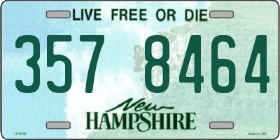 NH license plate 3578464