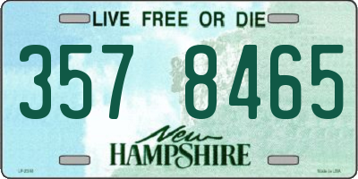 NH license plate 3578465