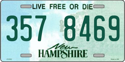 NH license plate 3578469