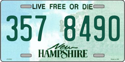 NH license plate 3578490