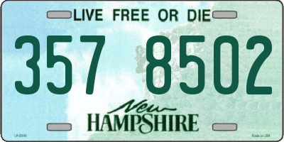 NH license plate 3578502