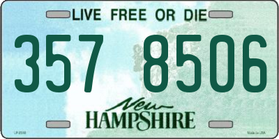 NH license plate 3578506