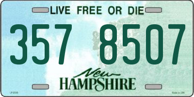NH license plate 3578507