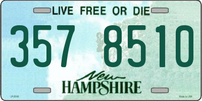 NH license plate 3578510